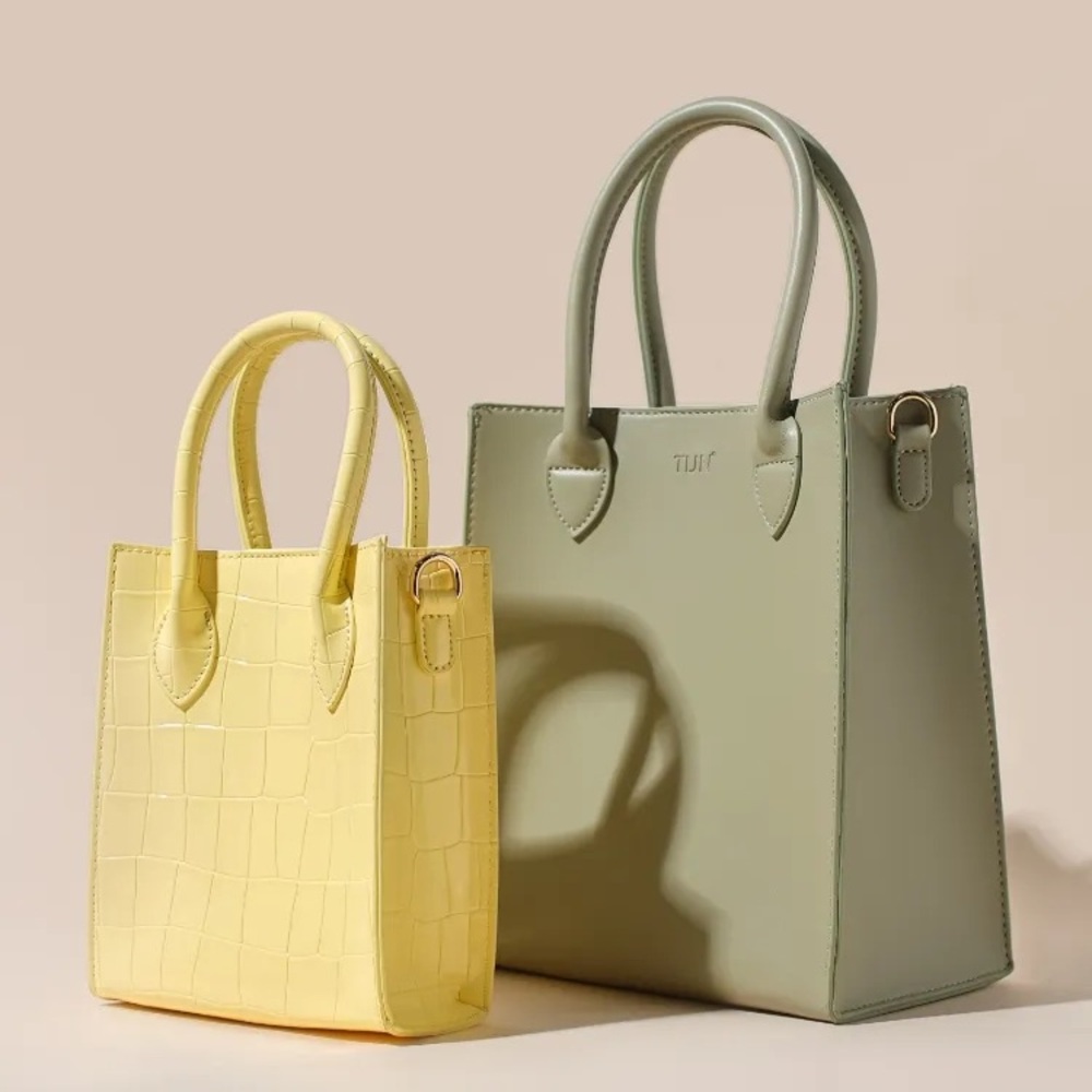 TIJN Kylie Structured Vegan Tote - Picture 12 of 13